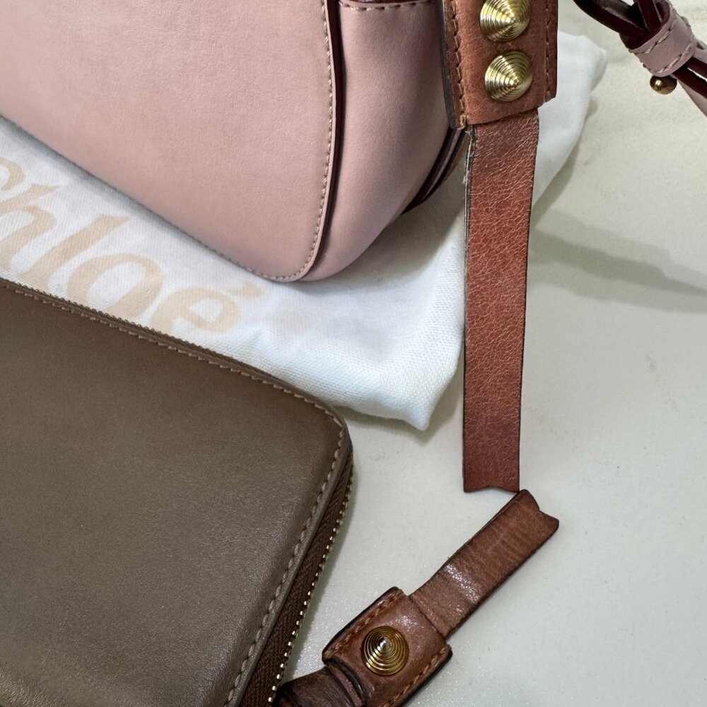 Chloé Indy Curated Trio: Woodrose Camera Bag, Wallet & Card Holder - Picture 15 of 16